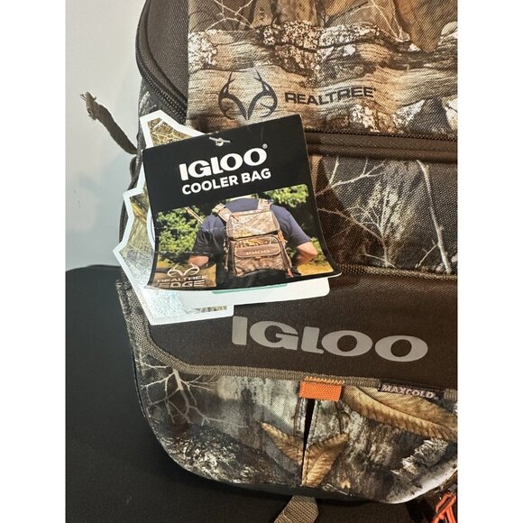 NWT Igloo Realtree Edge 32 Can, Cooler Bag, Gizmo Backpack, Realtree Camo - Picture 9 of 14